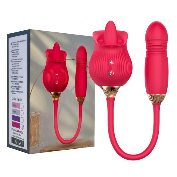 Tongue Licking Rose Vibrator