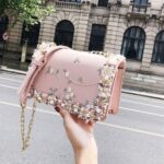 New Fashion Women Floral Printed Mini Chain Bag Shoulder Bag Tote Purse Handbag - Image 2