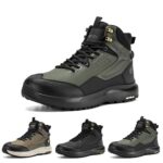 FitVille Men's Wide Hiking Boots Water Resistant High-top Trekking Shoes for Men Non-Slip Outdoor Tactical Combat Military Boot - Image 2