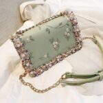 New Fashion Women Floral Printed Mini Chain Bag Shoulder Bag Tote Purse Handbag - Image 11