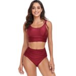 VYLYNK 2 Piece Bikini High Waist Swimwear Tummy - Image 3