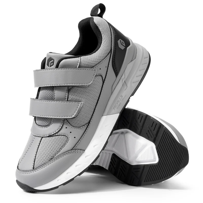 main-image-2 Men'S Athletic Shoes Wide Width With Adjustable Straps Low-Top Non-Slip Lightweight - Image 1