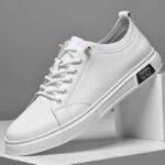 Casual Shoes, Cowhide Sports Shoes, Flat Shoes, Classic Men's Casual Shoes, Spring and Autumn New Styles, Trendy Casual Shoes - Image 3