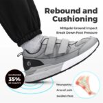 Men'S Athletic Shoes Wide Width With Adjustable Straps Low-Top Non-Slip Lightweight - Image 4