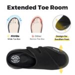 FitVille Men's Half Slippers Diabetic Shoes Extra Wide Adjustable Lightweight Casual Shoe For Swollen Feet Plantar Fasciitis - Image 4