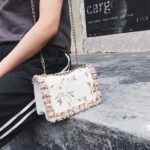 New Fashion Women Floral Printed Mini Chain Bag Shoulder Bag Tote Purse Handbag - Image 5