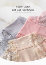 7Pcs Cotton Women's underwear lace transparent panties comfortable antibacterial plus - Image 4