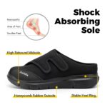 FitVille Men's Half Slippers Diabetic Shoes Extra Wide Adjustable Lightweight Casual Shoe For Swollen Feet Plantar Fasciitis - Image 5