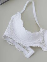 2PCS women's lace open cup lingerie, soft, skin friendly, breathable, plus size anti sagging sexy lingerie - Image 3