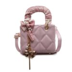 Luxury Designer Scarves PU Leather Plaid Quilted Women's Handbag Elegant Crossbody - Image 6