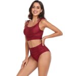 VYLYNK 2 Piece Bikini High Waist Swimwear Tummy - Image 6
