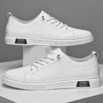 Casual Shoes, Cowhide Sports Shoes, Flat Shoes, Classic Men's Casual Shoes, Spring and Autumn New Styles, Trendy Casual Shoes - Image 5