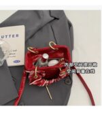 Luxury Designer Scarves PU Leather Plaid Quilted Women's Handbag Elegant Crossbody - Image 7
