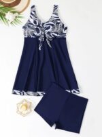 Vigoashely 2026 Sexy Blue Patchwork Tankini High Waist Push UP Swimsuit Women - Image 7