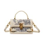 Single Shoulder Crossbody Embroidered Square Bag - Image 5