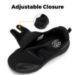 FitVille Men's Half Slippers Diabetic Shoes Extra Wide Adjustable Lightweight Casual Shoe For Swollen Feet Plantar Fasciitis - Image 7