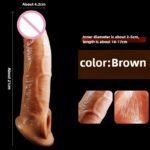 Pe*nis Con*dom De**lay Silicone 21cm Realistic Pe*nis Sleeve - Image 7