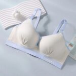 Double Buckle Nursing Bra Push-up Breathable Pregnancy Bralette Pure Cotton Convenient Nursing Bralette for Breastfeeding - Image 8