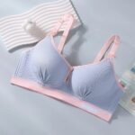 Double Buckle Nursing Bra Push-up Breathable Pregnancy Bralette Pure Cotton Convenient Nursing Bralette for Breastfeeding - Image 9