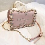 New Fashion Women Floral Printed Mini Chain Bag Shoulder Bag Tote Purse Handbag - Image 9