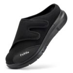 FitVille Men's Half Slippers Diabetic Shoes Extra Wide Adjustable Lightweight Casual Shoe For Swollen Feet Plantar Fasciitis - Image 9