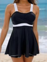 Black Print Tankini Set 2025 New Two Pieces Swimsuits Plus Size Swimwear Women Bathing Suits Beachwear Bikini Swimdress - Image 2