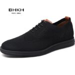 BHKH Male Sneakers Summer Knitted Mesh Casual Shoes Lightweight Casual Shoes Breathable Walking Footwear Shoes For Men - Image 3
