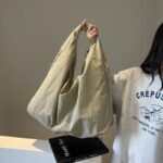 Casual Nylon Tote Bag for Women Handbag Shoulder Bag with Zipper Closure, - Image 6