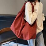 Casual Nylon Tote Bag for Women Handbag Shoulder Bag with Zipper Closure, - Image 9