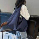 Casual Nylon Tote Bag for Women Handbag Shoulder Bag with Zipper Closure, - Image 10
